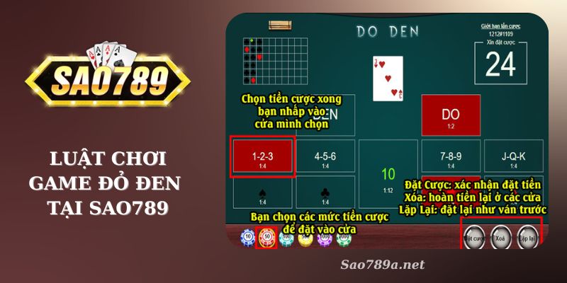 Luật chơi game bài Đỏ Đen tại Sao789