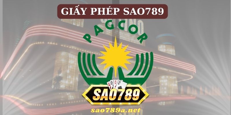 PAGCOR cấp phép cho nhà cái Sao789