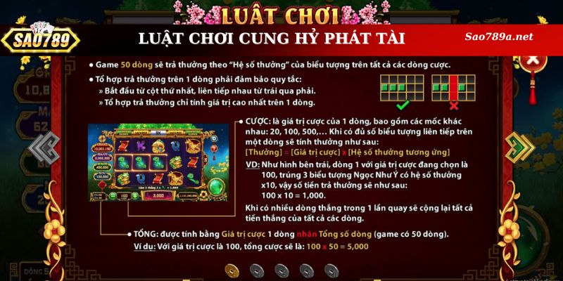 Luật chơi Cung Hỷ Phát Tài Sao789