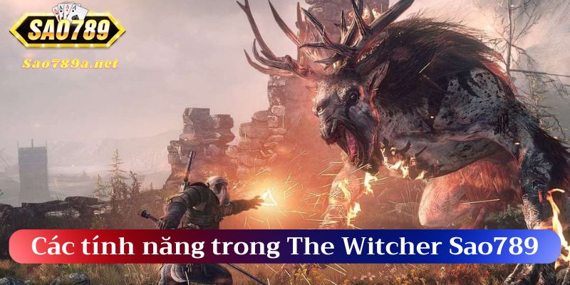 Các tính năng trong The Witcher Sao789 đặc biệt vô cùng