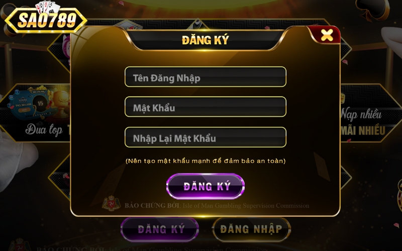 Đăng ký tài khoản chơi game Mines