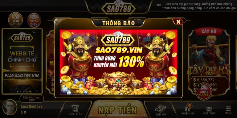 Khuyến mãi Sao789 - Ưu đãi hấp dẫn mới nhất tháng 11/2025